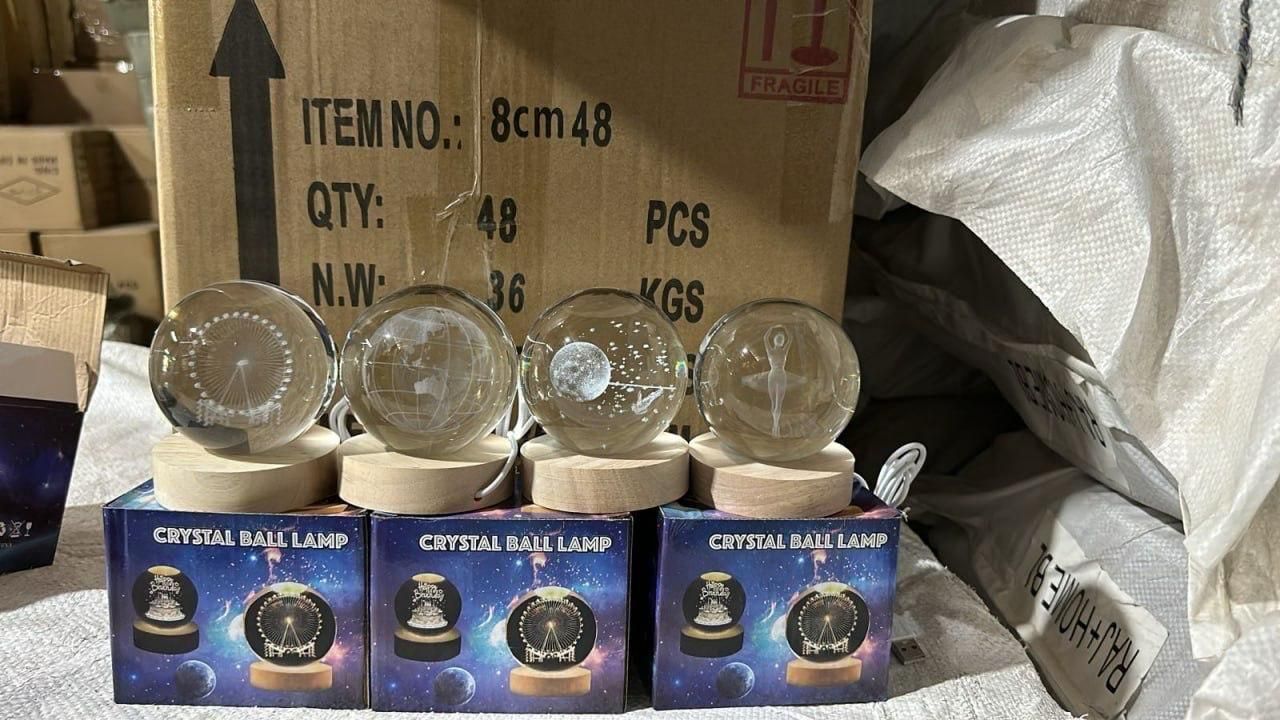 Tanusa 3D Galaxy Crystal Night Lamp – Elegant Home & Bedroom Decor