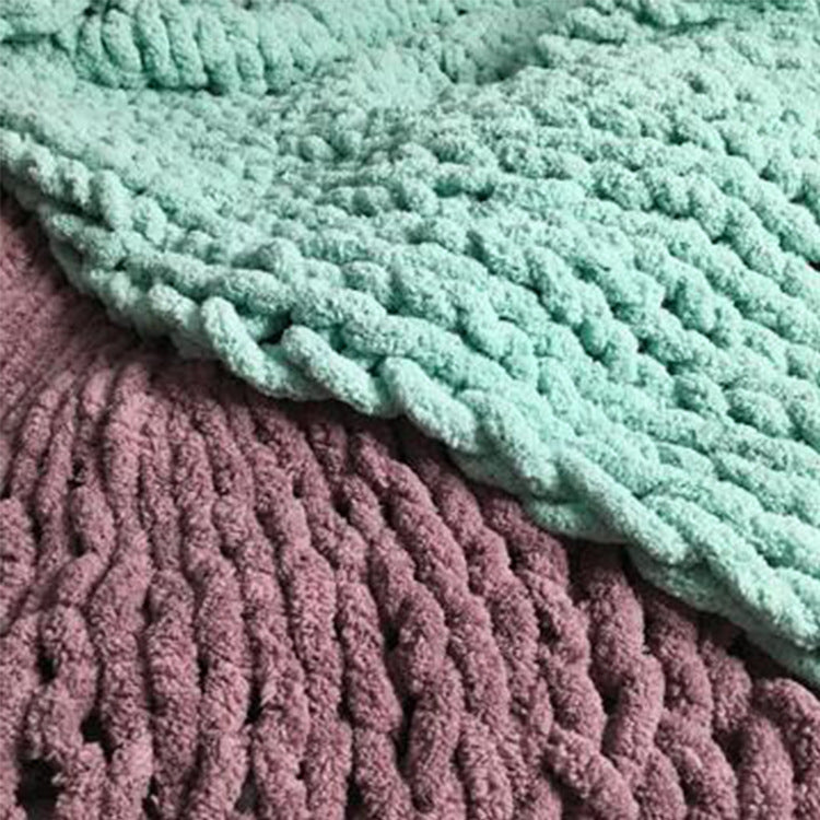 Chenille thick thread blanket handmade blanket