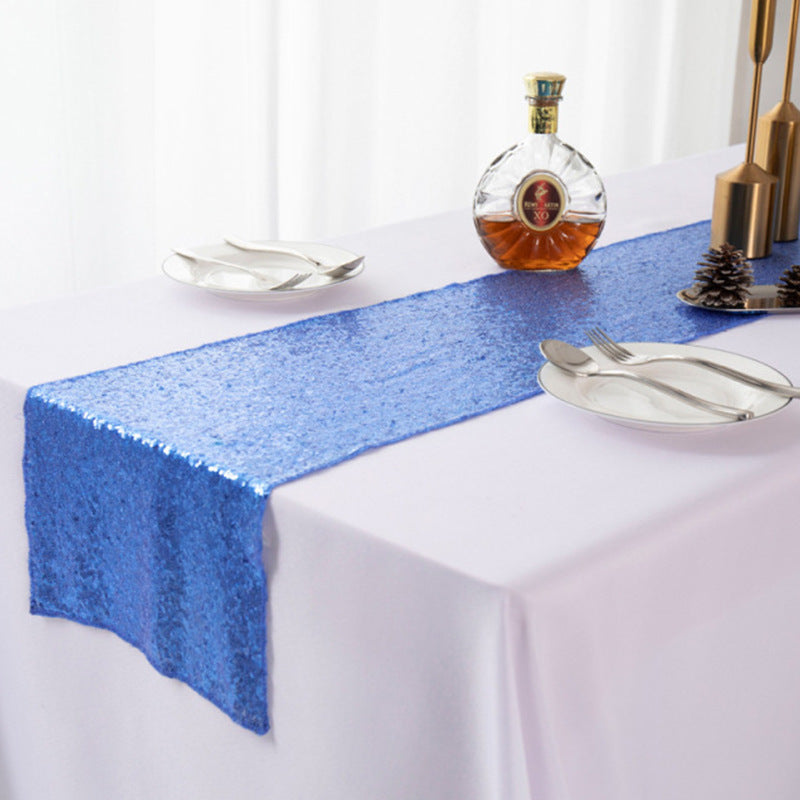 Gypsophila Embroidered Sequined Table Runner