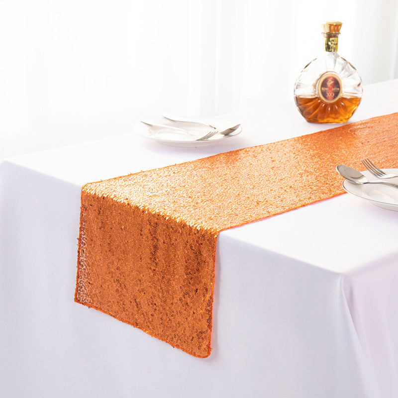 Gypsophila Embroidered Sequined Table Runner