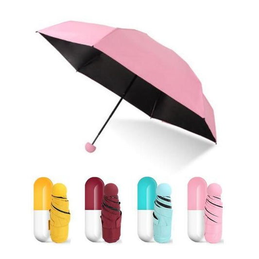 Tanusa Capsule Umbrella – Mini Pocket-Sized, Windproof & Waterproof Travel Umbrella