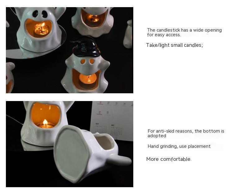 Special Halloween Ghost Festival Ceramic Craft Ornaments